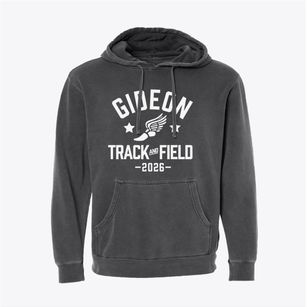 Imogene Gideon Elementary School Track and Field Pigment-Dyed Hoodie