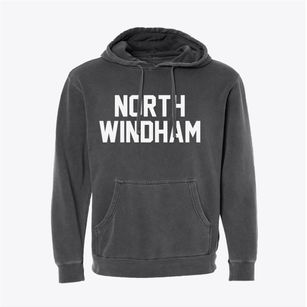 North Windham Maine Classic Block Pigment-Dyed Hoodie