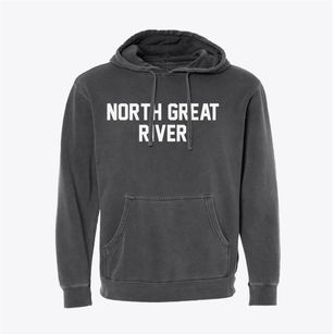 North Great River New York Classic Block Pigment-Dyed Hoodie