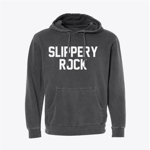 Slippery Rock Pennsylvania Classic Block Pigment-Dyed Hoodie