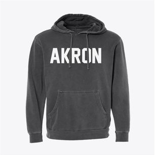 Akron New York Classic Block Pigment-Dyed Hoodie