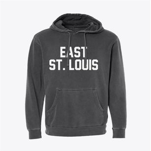 East St. Louis Illinois Classic Block Pigment-Dyed Hoodie
