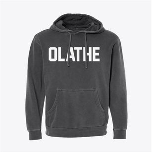 Olathe Kansas Classic Block Pigment-Dyed Hoodie