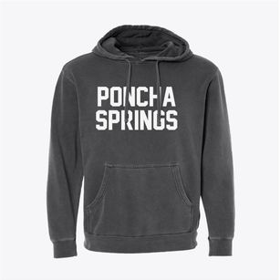 Poncha Springs Colorado Classic Block Pigment-Dyed Hoodie