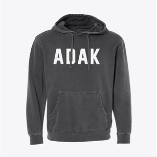 Adak Alaska Classic Block Pigment-Dyed Hoodie
