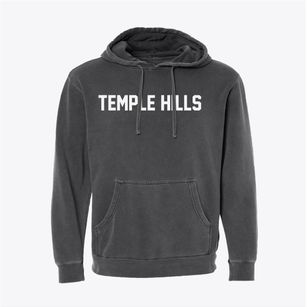 Temple Hills Maryland Classic Block Pigment-Dyed Hoodie