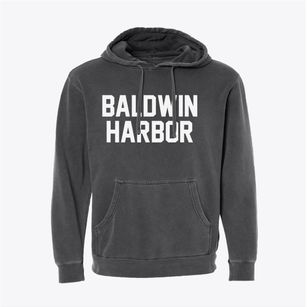 Baldwin Harbor New York Classic Block Pigment-Dyed Hoodie
