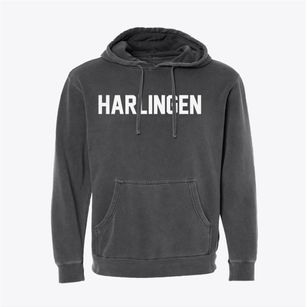 Harlingen Texas Classic Block Pigment-Dyed Hoodie