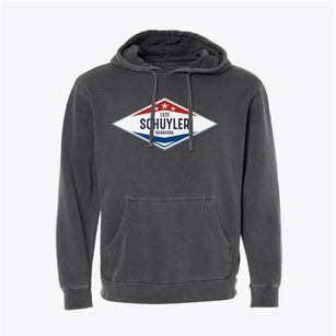 Schuyler Nebraska Diamond Star Pigment-Dyed Hoodie
