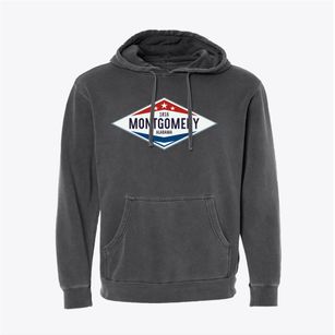 Montgomery Alabama Diamond Star Pigment-Dyed Hoodie