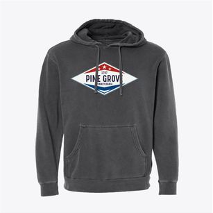 Pine Grove Pennsylvania Diamond Star Pigment-Dyed Hoodie