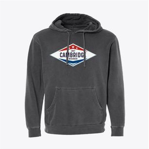 Cambridge Wisconsin Diamond Star Pigment-Dyed Hoodie