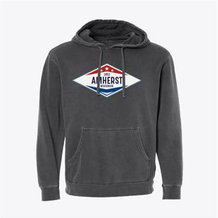 Amherst Wisconsin Diamond Star Pigment-Dyed Hoodie