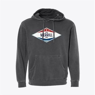 Merrill Iowa Diamond Star Pigment-Dyed Hoodie