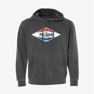 Pullman West Virginia Diamond Star Pigment-Dyed Hoodie