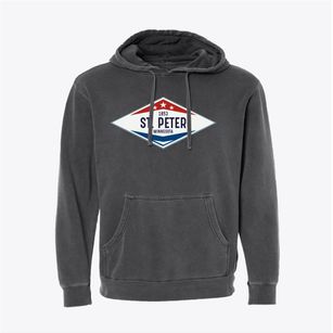 St. Peter Minnesota Diamond Star Pigment-Dyed Hoodie