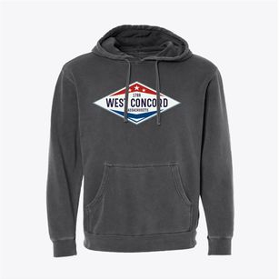 West Concord Massachusetts Diamond Star Pigment-Dyed Hoodie