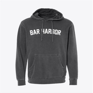 Bar Harbor Maine Classic Curve Pigment-Dyed Hoodie