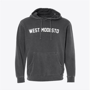 West Modesto California Classic Curve Pigment-Dyed Hoodie