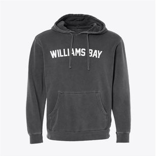 Williams Bay Wisconsin Classic Curve Pigment-Dyed Hoodie