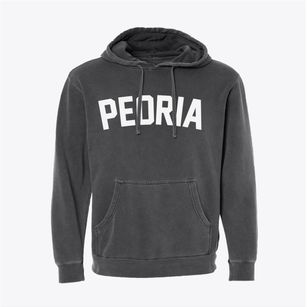 Peoria Illinois Classic Curve Pigment-Dyed Hoodie