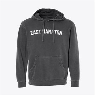 East Hampton New York Classic Curve Pigment-Dyed Hoodie