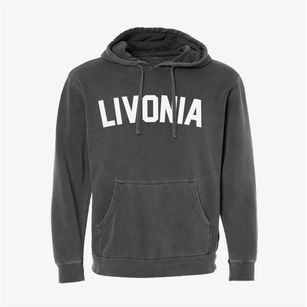Livonia Michigan Classic Curve Pigment-Dyed Hoodie