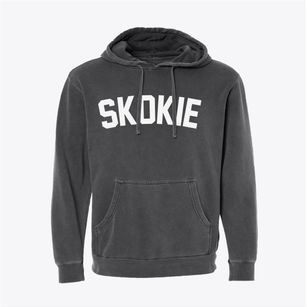 Skokie Illinois Classic Curve Pigment-Dyed Hoodie