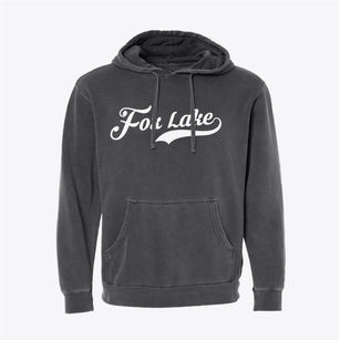 Fox Lake Wisconsin Vintage Team Pigment-Dyed Hoodie