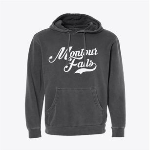 Montour Falls New York Vintage Team Pigment-Dyed Hoodie