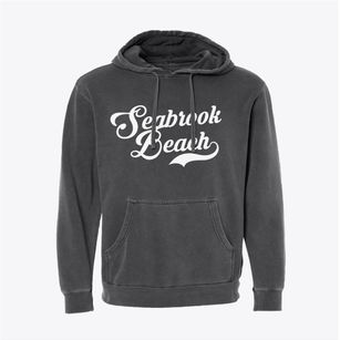 Seabrook Beach New Hampshire Vintage Team Pigment-Dyed Hoodie