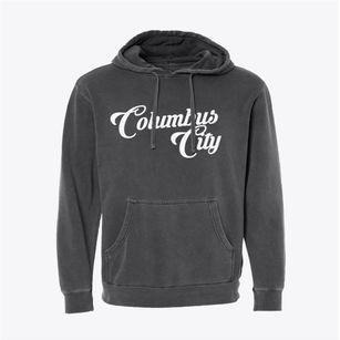 Columbus City Iowa Vintage Team Pigment-Dyed Hoodie