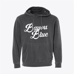 Bayou Blue Louisiana Vintage Team Pigment-Dyed Hoodie