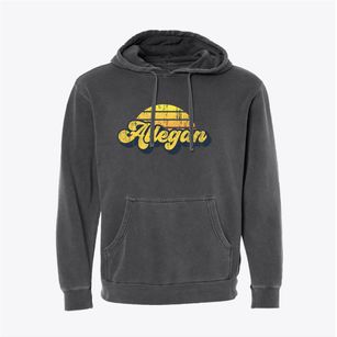 Allegan Michigan Sublime Sunset Pigment-Dyed Hoodie