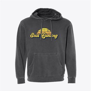 East Lansing Michigan Sublime Sunset Pigment-Dyed Hoodie