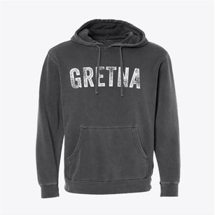 Gretna Nebraska Timeless Retro Pigment-Dyed Hoodie