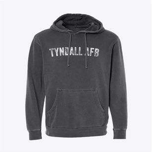 Tyndall Afb Florida Timeless Retro Pigment-Dyed Hoodie
