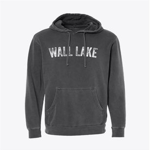 Wall Lake Iowa Timeless Retro Pigment-Dyed Hoodie