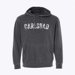 Carlsbad California Timeless Retro Pigment-Dyed Hoodie