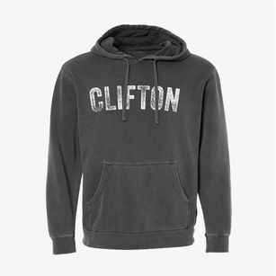 Clifton Kansas Timeless Retro Pigment-Dyed Hoodie