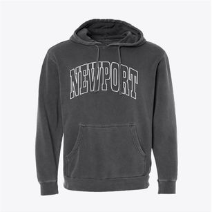 Newport North Carolina Trendy Block Pigment-Dyed Hoodie
