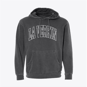 La Verkin Utah Trendy Block Pigment-Dyed Hoodie