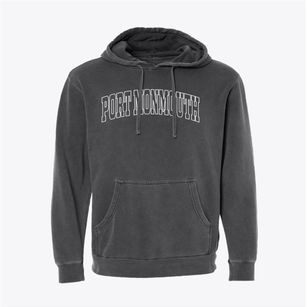Port Monmouth New Jersey Trendy Block Pigment-Dyed Hoodie