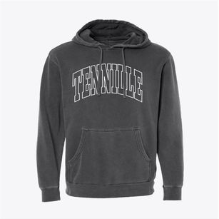 Tennille Georgia Trendy Block Pigment-Dyed Hoodie