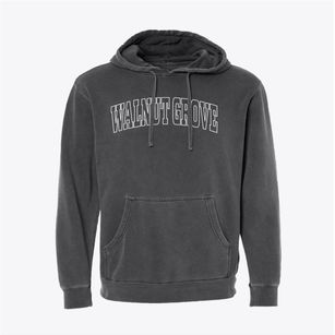 Walnut Grove Mississippi Trendy Block Pigment-Dyed Hoodie