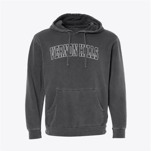 Vernon Hills Illinois Trendy Block Pigment-Dyed Hoodie
