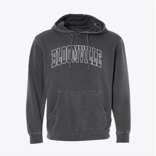 Bloomville New York Trendy Block Pigment-Dyed Hoodie