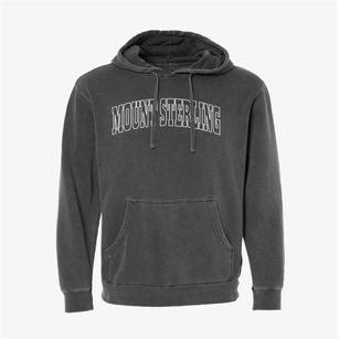 Mount Sterling Kentucky Trendy Block Pigment-Dyed Hoodie