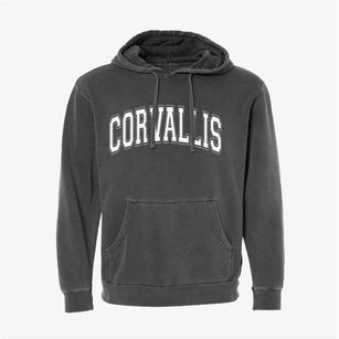Corvallis Oregon Varsity Pigment-Dyed Hoodie
