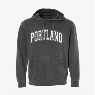 Portland Michigan Varsity Pigment-Dyed Hoodie